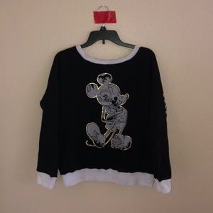 Women Authentic Disney Mickey Sweatshirt L